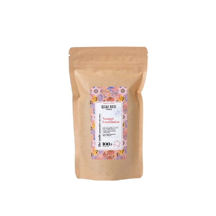 Thé noir nougat framboise vrac Quai Sud