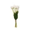 Bouquet de fausses tulipes blanches de 48cm Atmosphera
