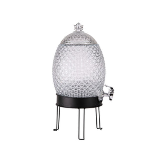 Fontaine en verre avec son support 10L Ananas Table Passion