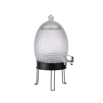 Fontaine en verre avec son support 10L Ananas Table Passion