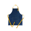 Tablier en coton pour homme Denim Yellow Les Tabliers de Julie Andrieu