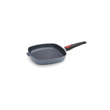 Poêle grill antiadhésive de 24cm avec poignée amovible Diamond Lite Woll