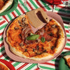 Plat à pizza de 33 cm en rose marshmallow Le Formidable Cookut