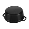 Cocotte ronde en fonte 28cm noire Staub