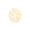 Coussin rempli noeud 30x30x7 cm ivoire Tiseco