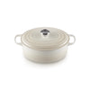 Cocotte ovale en fonte émaillée de 29 cm meringue Le Creuset