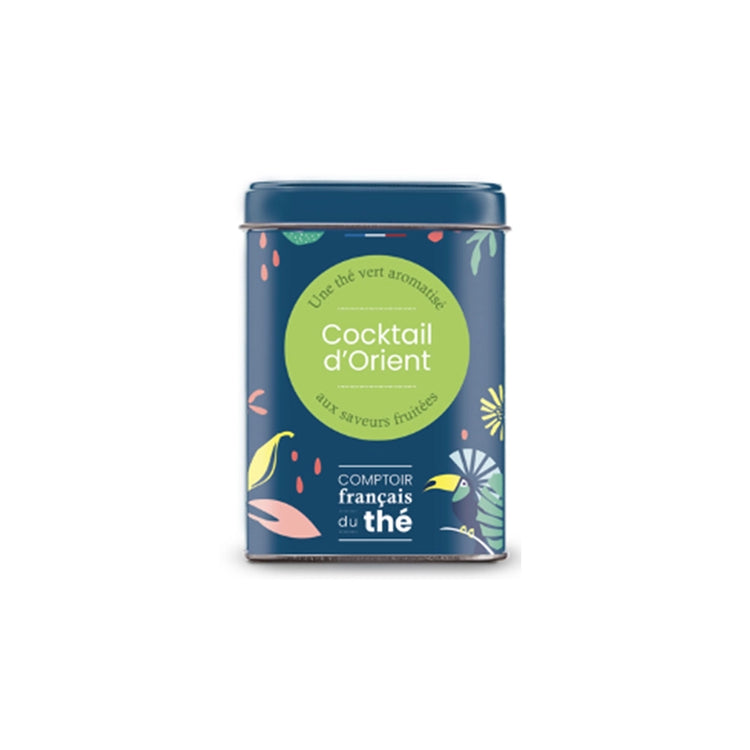 Boîte de thé vert Cocktail d’Orient en vrac 90g Comptoir Français du Thé