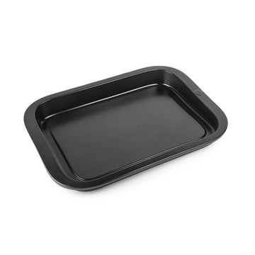 Plat pour plancha rectangulaire en céramique noire 43cm Peugeot
