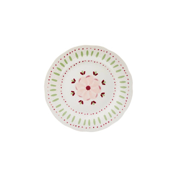 Assiette à dessert en porcelaine de 19,5 cm Fleur De Rose Atmosphera