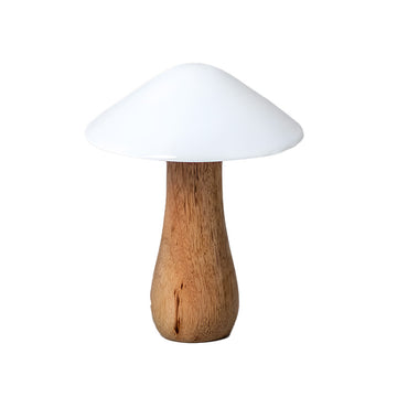 Champignon en bois manguier et émail L Be Home