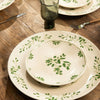 Assiette à pain vert en grès 15cm Appoline Table Passion