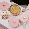 Poêle en inox 28 cm rose La Merveilleuse Cookut