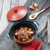 Cocotte personnalisable en métal 24 cm rouge L'Incroyable Cookut