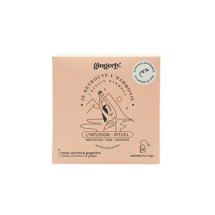 Boite de 12 sachets d'infusion Je retrouve l'harmonie Gingerly