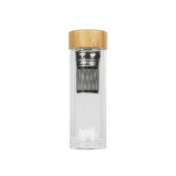 Bouteille avec infuseur en verre