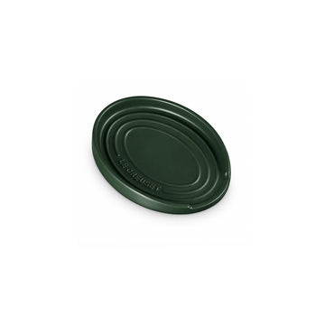 Repose cuillère ovale en grès de 16 cm forêt Le Creuset