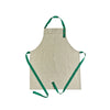 Tablier en lin pour homme Lin Vert avec boutons pression Les Tabliers de Julie Andrieu