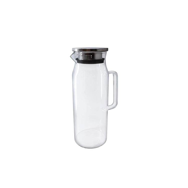 Carafe d'eau avec poignée et couvercle 1,5L Vin Bouquet