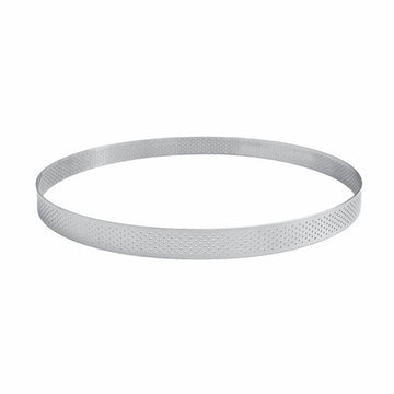 Cercle à tarte perforé inox 24x3,5cm Gobel