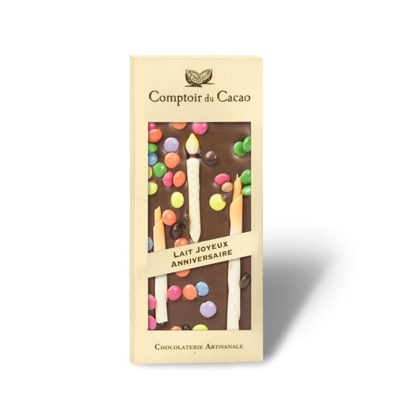 Chocolat lait Joyeux anniversaire