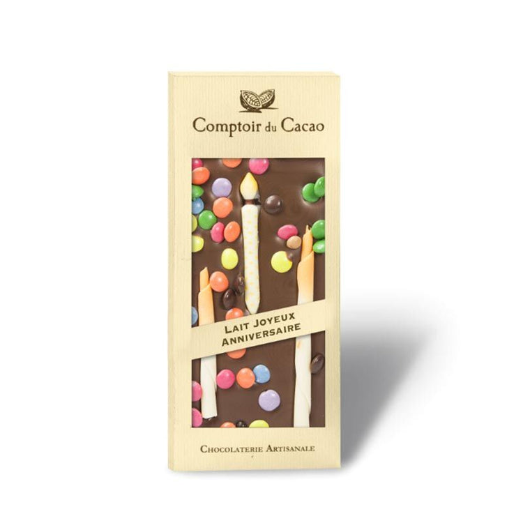 Chocolat lait Joyeux anniversaire