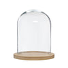 Cloche en verre et bois 29,5 cm Atmosphera
