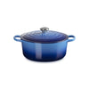 Cocotte ronde fonte émaillée de 28 cm azur Le Creuset