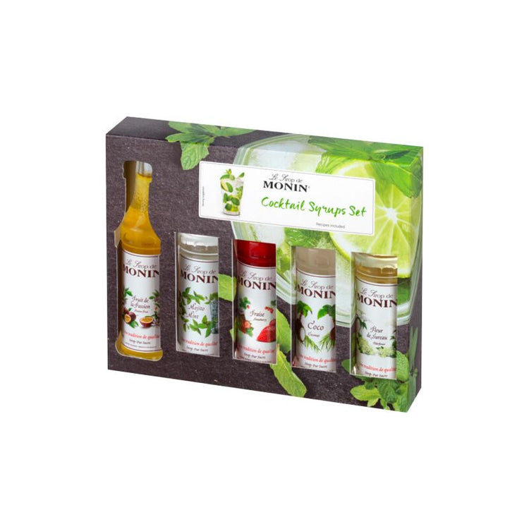 Coffret 5 Sirops pour cocktail 5cl