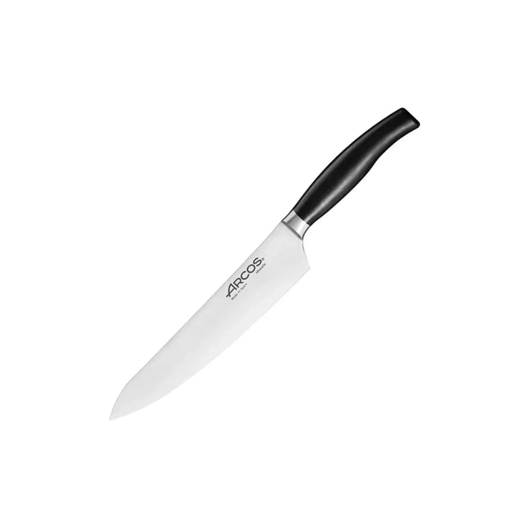 Couteau de chef Acier Nitrum forgé manche polypropylène 20 cm Noir Clara Arcos