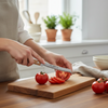 Couteau tomate avec manche en hètre Jean Dubost x Du Bruit dans la Cuisine