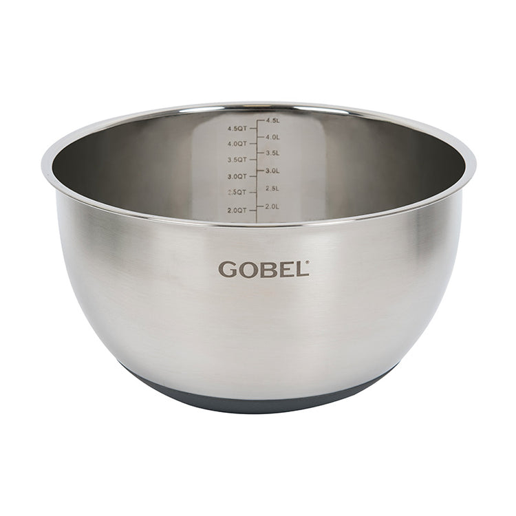 Cul de poule en inox et fond en silicone 24cm Gobel