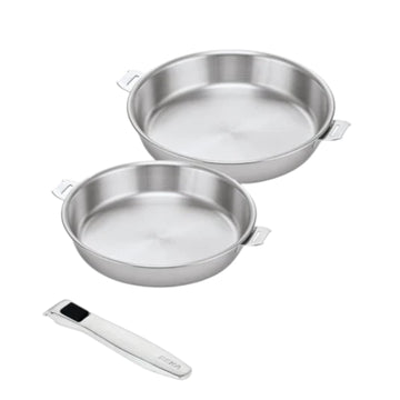 Set de 2 poêles en inox 24 et 28 cm Evolution Beka
