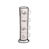 Tour de 4 tasses en porcelaine 12cl Sweet Coffee Table Passion