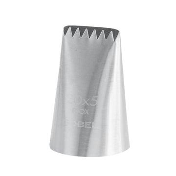 Douille à bûche cannelée 6 dents inox 20x5mm Gobel