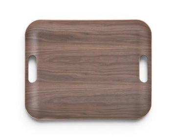 Plateau classic Du Bruit dans la Cuisine rectangulaire en bois foncé avec poignées intégrées