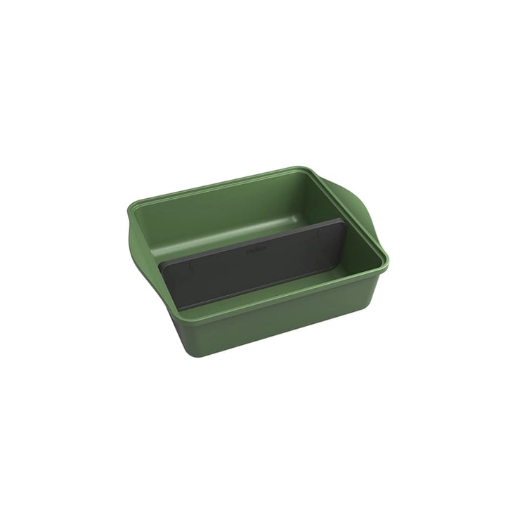 Petit plat à four avec séparateur réglable en vert fougère L'incroyable Cookut