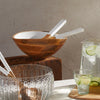 Grand saladier en bois de manguier Madras sauge Be Home