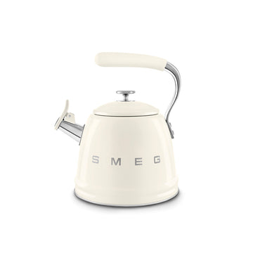 Bouilloire sifflante 2,3 L Crème Années 50 Smeg