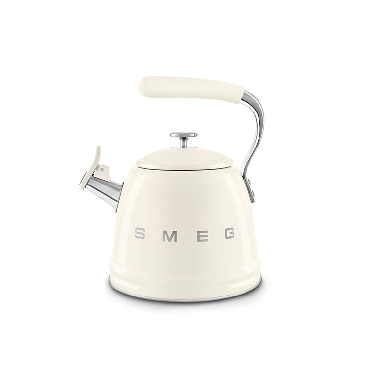 Bouilloire sifflante 2,3 L Crème Années 50 Smeg