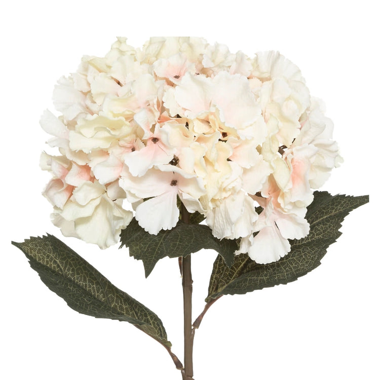 Tige d'hortensia artificiel en plastique rose de 83cm Atmosphera