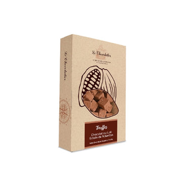 Truffes de chocolat au lait avec des éclats de noisettes Le Chocolatier