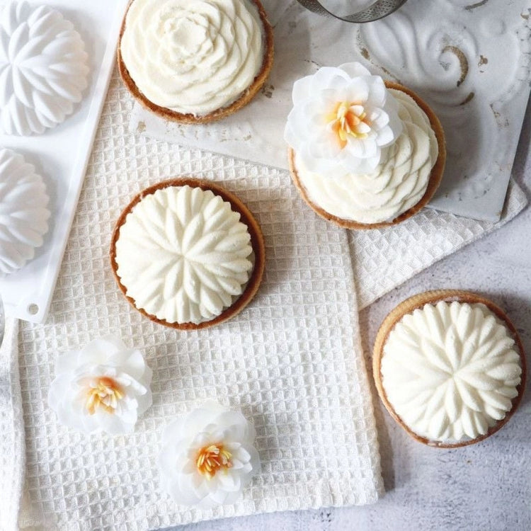 4 Camélias Blancs en Azyme ScrapCooking