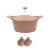 Cocotte personnalisable en métal 24 cm rose L'Incroyable Cookut