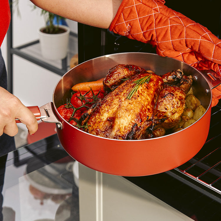 Casserole en inox 16 cm rouge La Merveilleuse Cookut