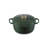 Cocotte ronde en fonte émaillée de 24 cm forêt Signature Le Creuset