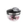 Hachoir multifonctions de 450 ml en acier inoxydable argent et noir Gefu