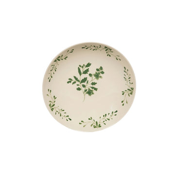 Assiette calotte vert en grès 22cm Appoline Table Passion