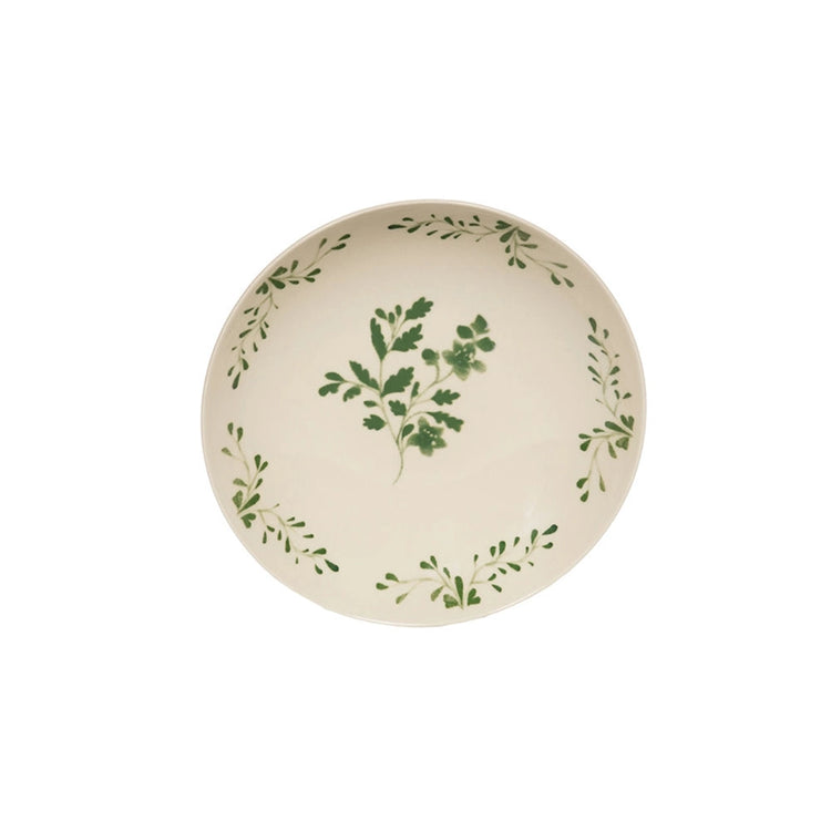 Assiette calotte vert en grès 22cm Appoline Table Passion