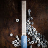 Râpe zesteur en acier inoxidable de 32,5 cm bleu denim Premium Microplane