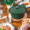 Cocotte personnalisable en métal 28 cm fougère L'Incroyable Cookut